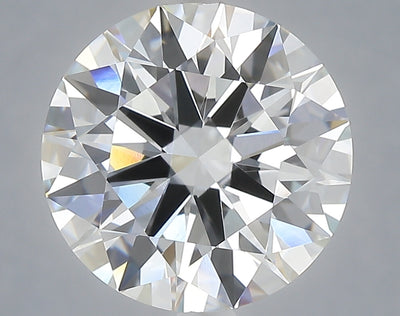 5.02 carat round lab grown diamond F color VVS2 clarity