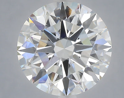 5.06 carat round lab grown diamond F color VVS2 clarity