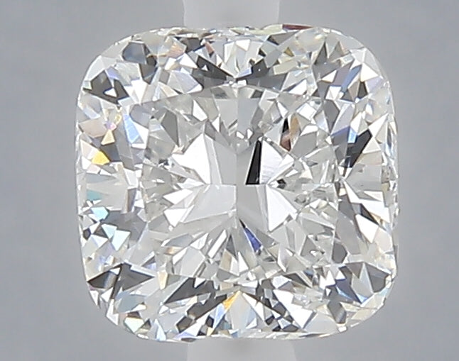 1.57 carat cushion lab grown diamond E color VVS2 clarity