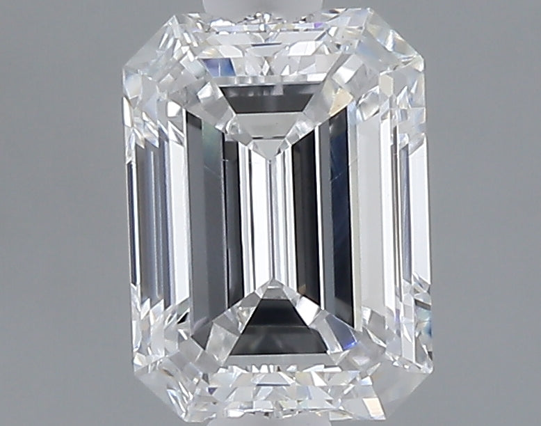 1.01 carat emerald lab grown diamond D color VVS2 clarity