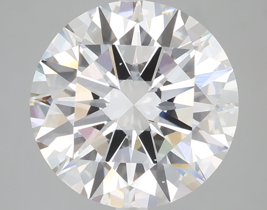 5.02 carat round lab grown diamond F color VS1 clarity