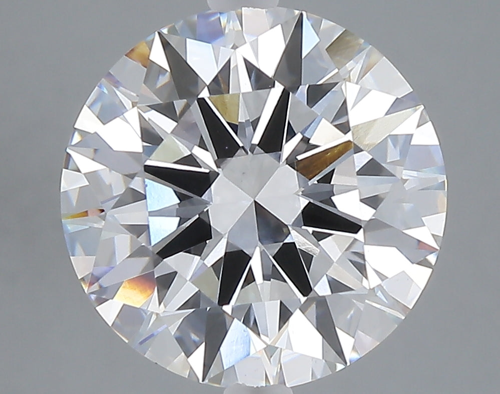 5.04 carat round lab grown diamond E color VVS2 clarity