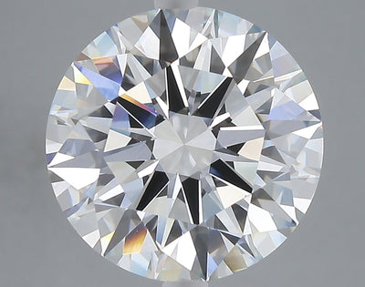 7.03 carat round lab grown diamond F color VVS2 clarity