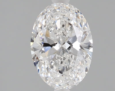 1.08 carat oval lab grown diamond D color VVS2 clarity