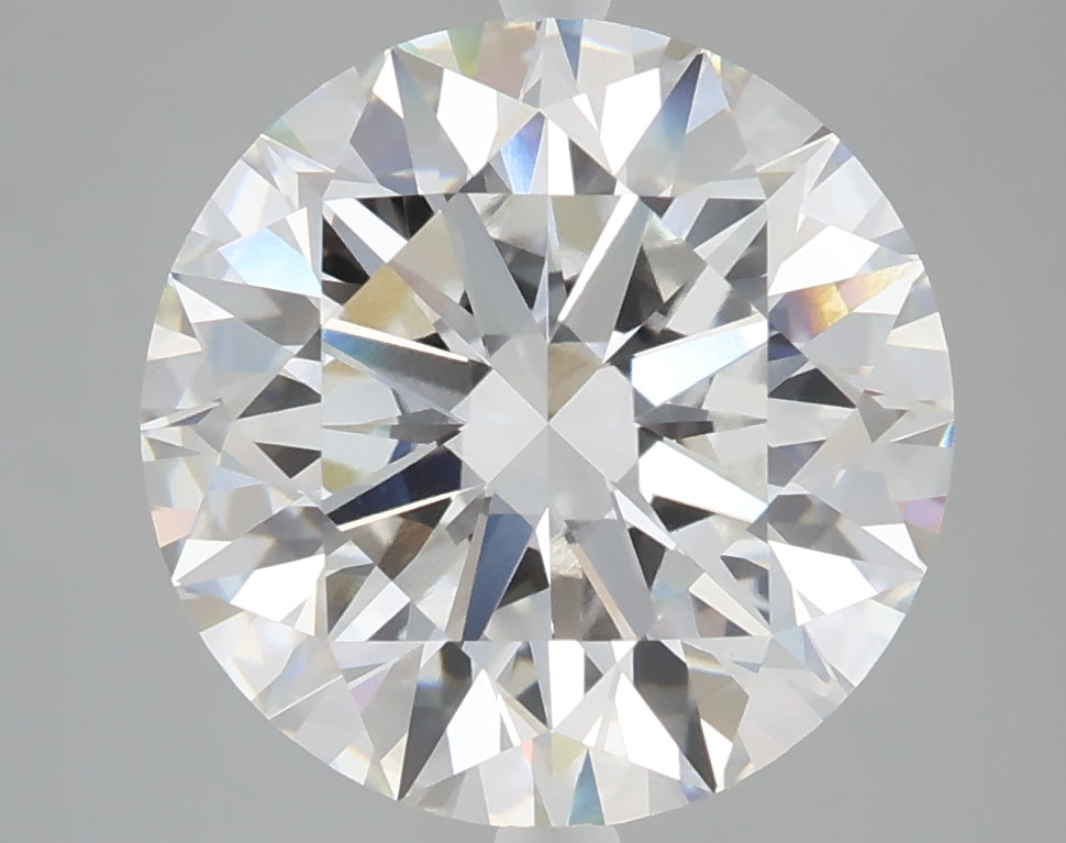 5.28 carat round lab grown diamond F color VVS2 clarity