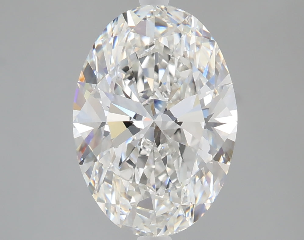 3.01 carat oval lab grown diamond F color VVS2 clarity