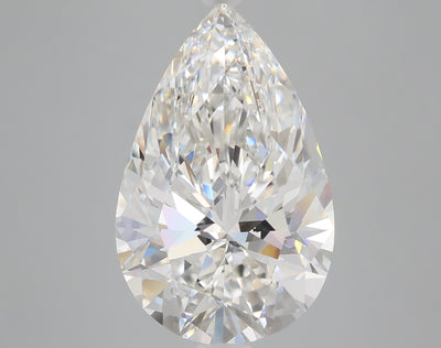 7.25 carat pear lab grown diamond F color VS1 clarity