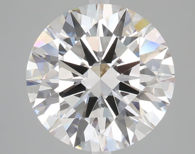 5.02 carat round lab grown diamond F color VVS2 clarity