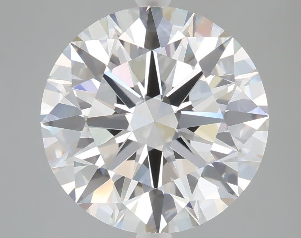 5.06 carat round lab grown diamond E color VVS2 clarity