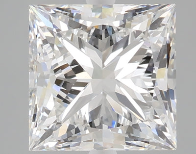 3.03 carat princess lab grown diamond F color VVS2 clarity