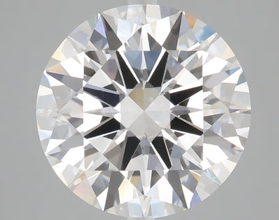 5.06 carat round lab grown diamond E color VVS2 clarity