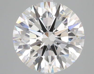 5.01 carat round lab grown diamond F color VVS2 clarity