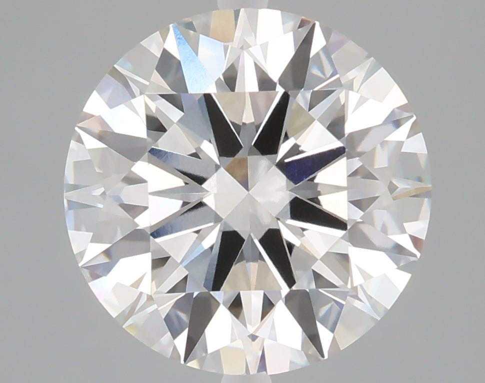 5.08 carat round lab grown diamond F color VVS2 clarity