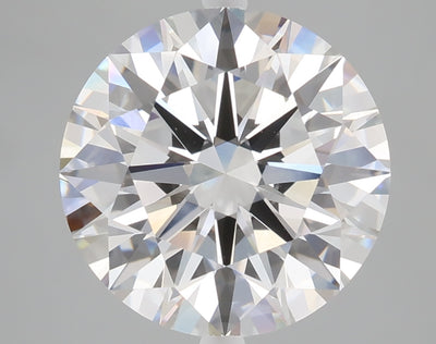 5.02 carat round lab grown diamond E color VVS2 clarity