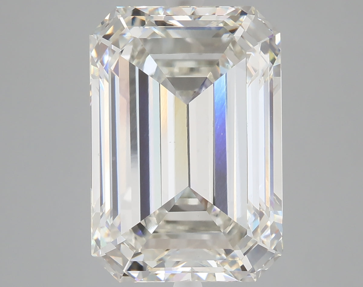 9.25 carat emerald lab grown diamond G color VS1 clarity