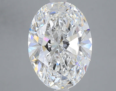 4.08 carat oval lab grown diamond E color VS1 clarity