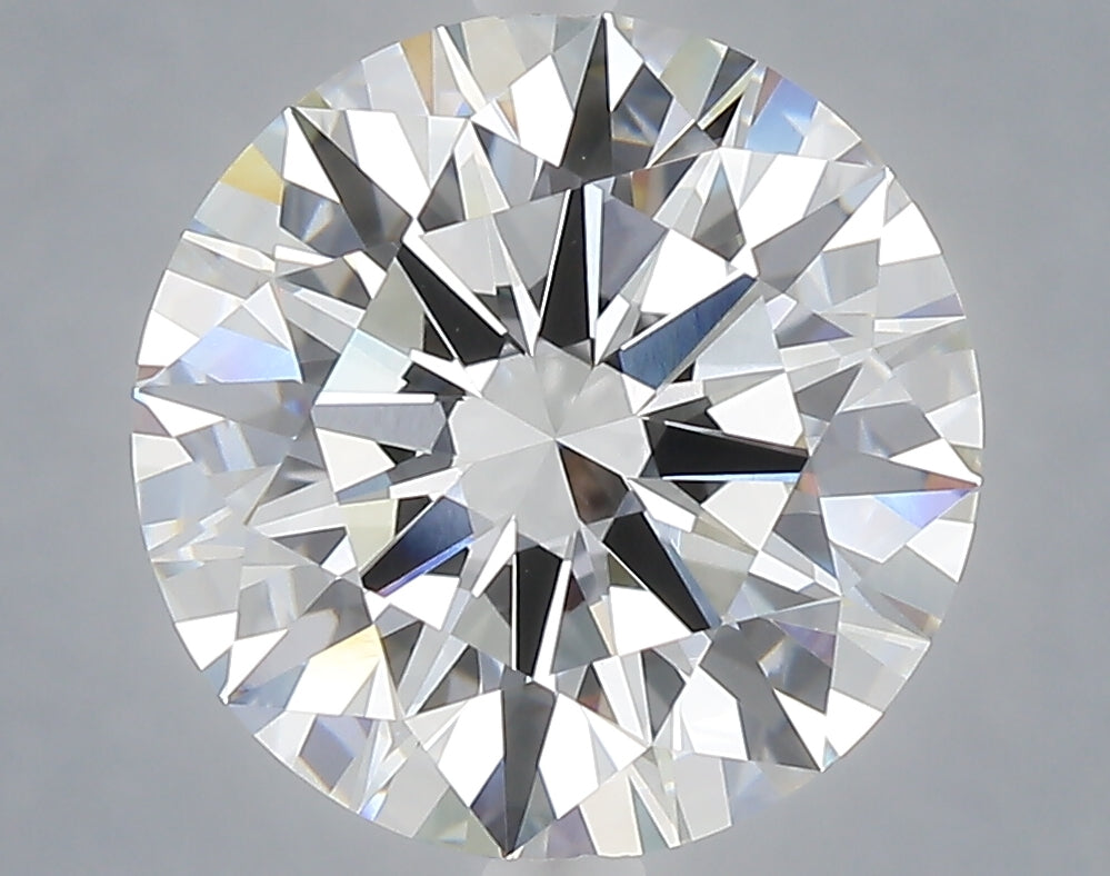 5.05 carat round lab grown diamond F color VVS2 clarity