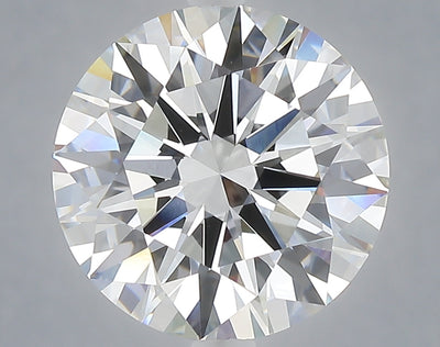 5.05 carat round lab grown diamond F color VVS2 clarity