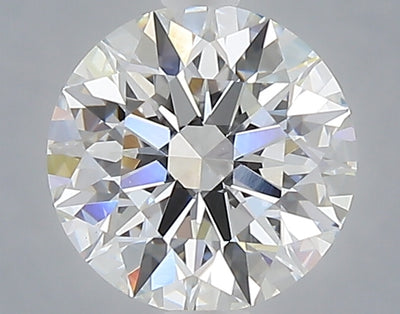 1.57 carat round lab grown diamond E color VVS2 clarity