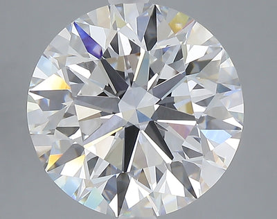 5.03 carat round lab grown diamond F color VVS2 clarity