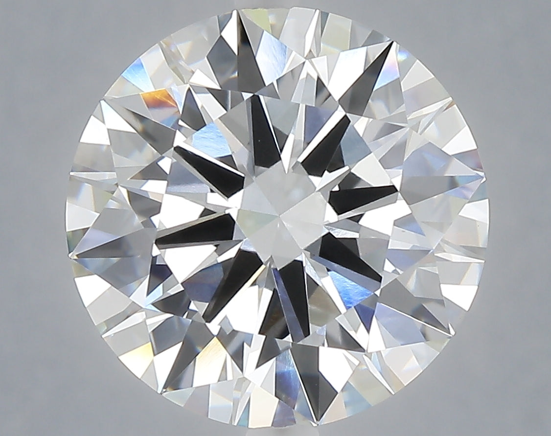 7.08 carat round lab grown diamond F color VVS2 clarity