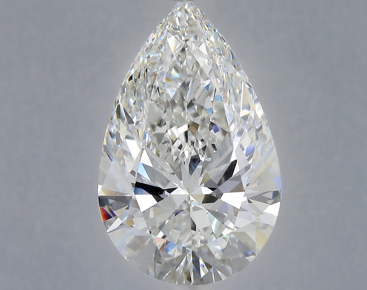 10.03 carat pear lab grown diamond F color VVS2 clarity