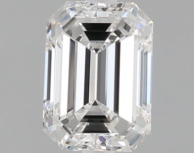 1.04 carat emerald lab grown diamond D color VVS2 clarity
