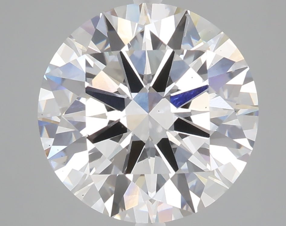5.01 carat round lab grown diamond E color VS2 clarity