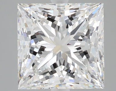 3.10 carat princess lab grown diamond E color VS1 clarity