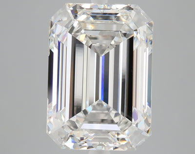 8.24 carat emerald lab grown diamond F color VS1 clarity