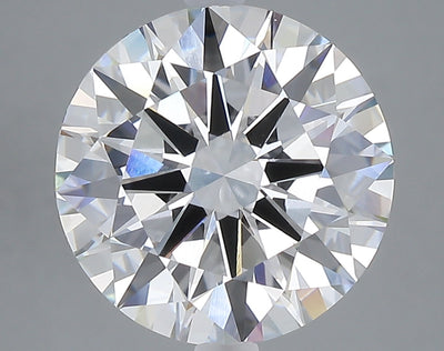 5.02 carat round lab grown diamond E color VS1 clarity