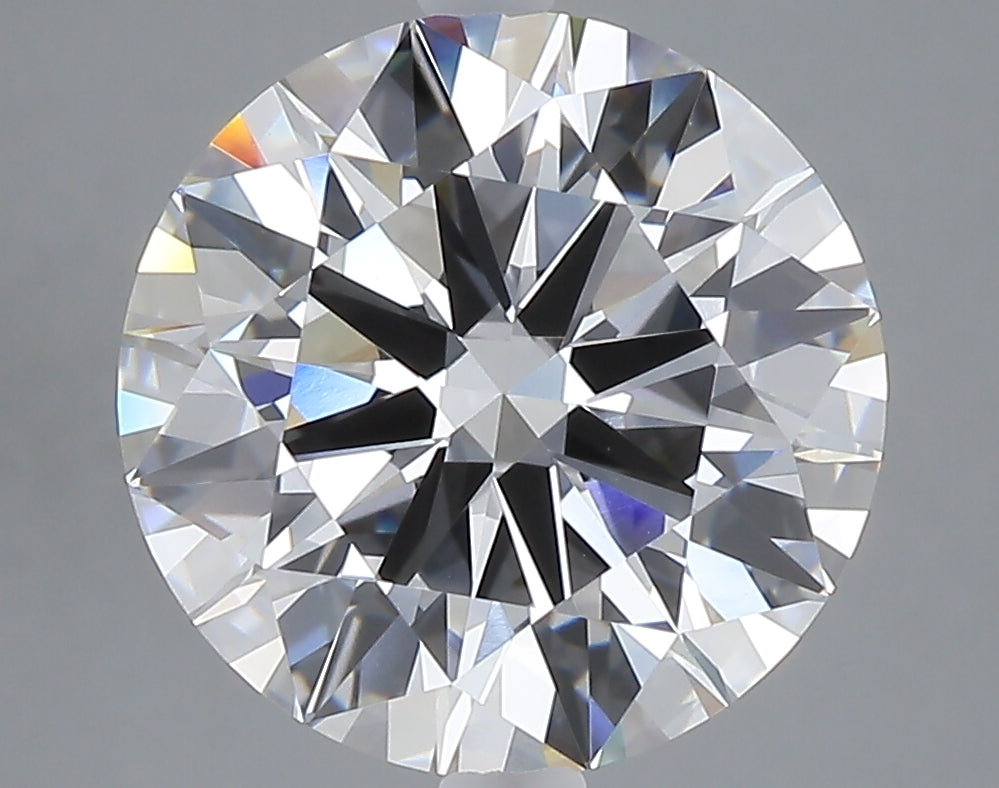 5.06 carat round lab grown diamond F color VVS2 clarity