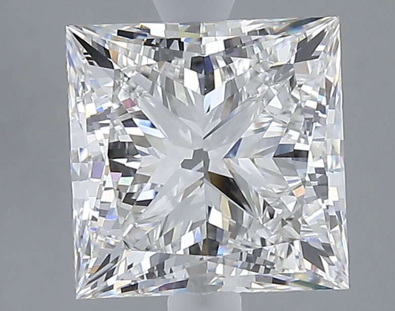 3.02 carat princess lab grown diamond E color VVS2 clarity