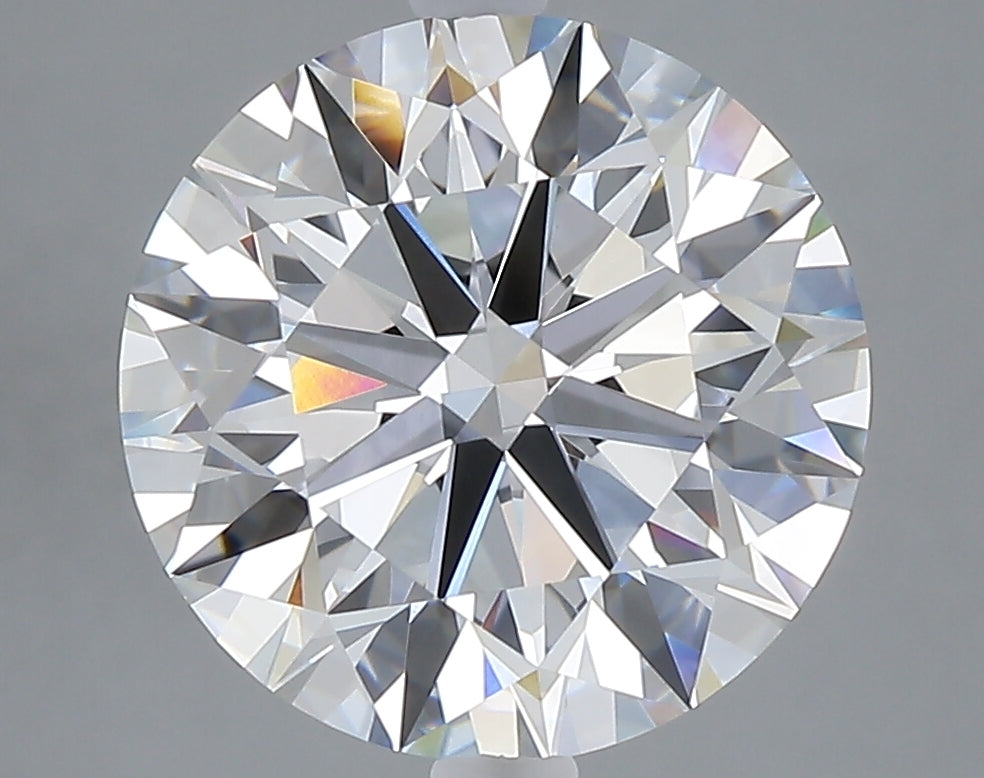 5.00 carat round lab grown diamond E color VVS2 clarity