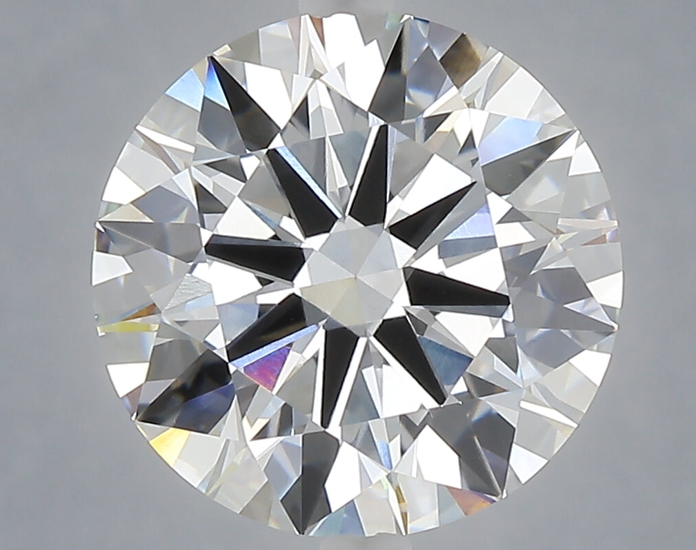 5.01 carat round lab grown diamond F color VVS2 clarity