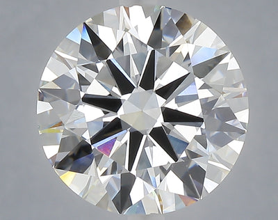 5.01 carat round lab grown diamond F color VVS2 clarity