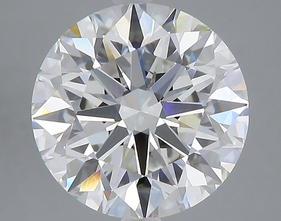5.03 carat round lab grown diamond F color VVS2 clarity