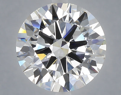 5.01 carat round lab grown diamond F color VVS2 clarity