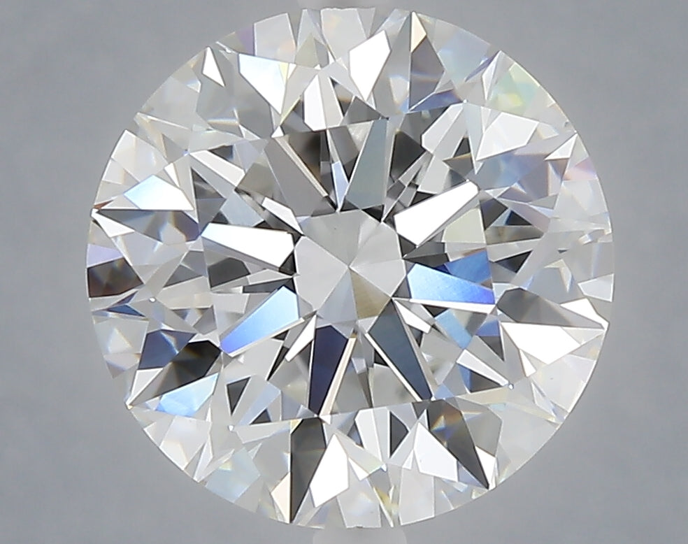 5.01 carat round lab grown diamond E color VVS2 clarity