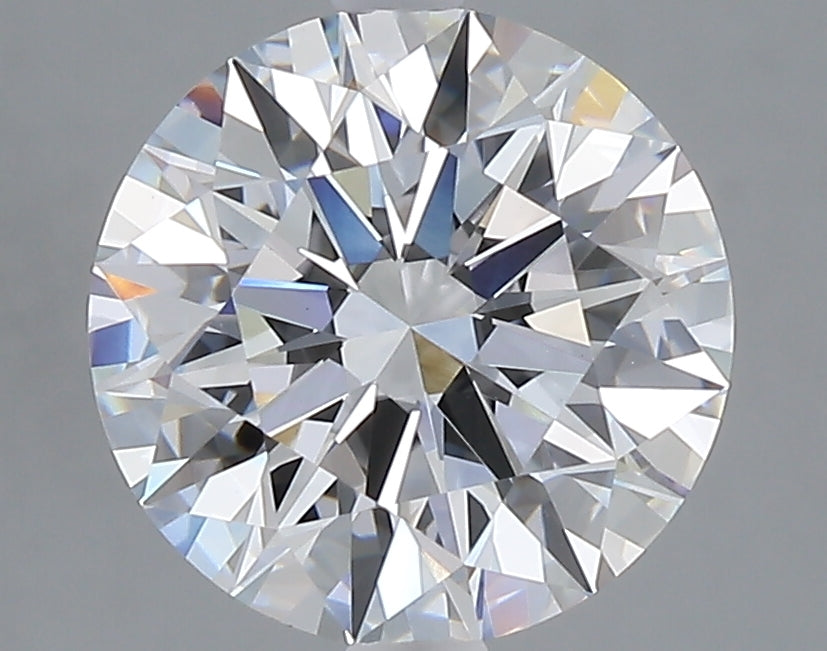3.05 carat round lab grown diamond E color VVS2 clarity