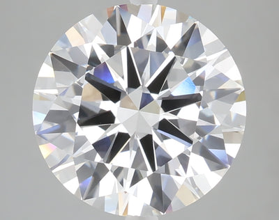 5.01 carat round lab grown diamond E color VS1 clarity