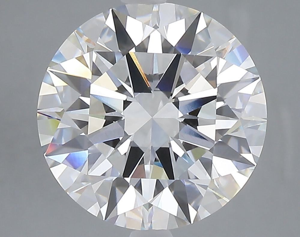 5.02 carat round lab grown diamond E color VVS2 clarity