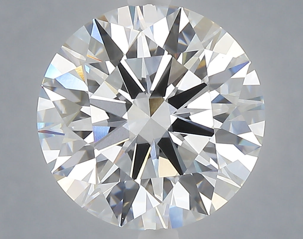 5.04 carat round lab grown diamond E color VVS2 clarity