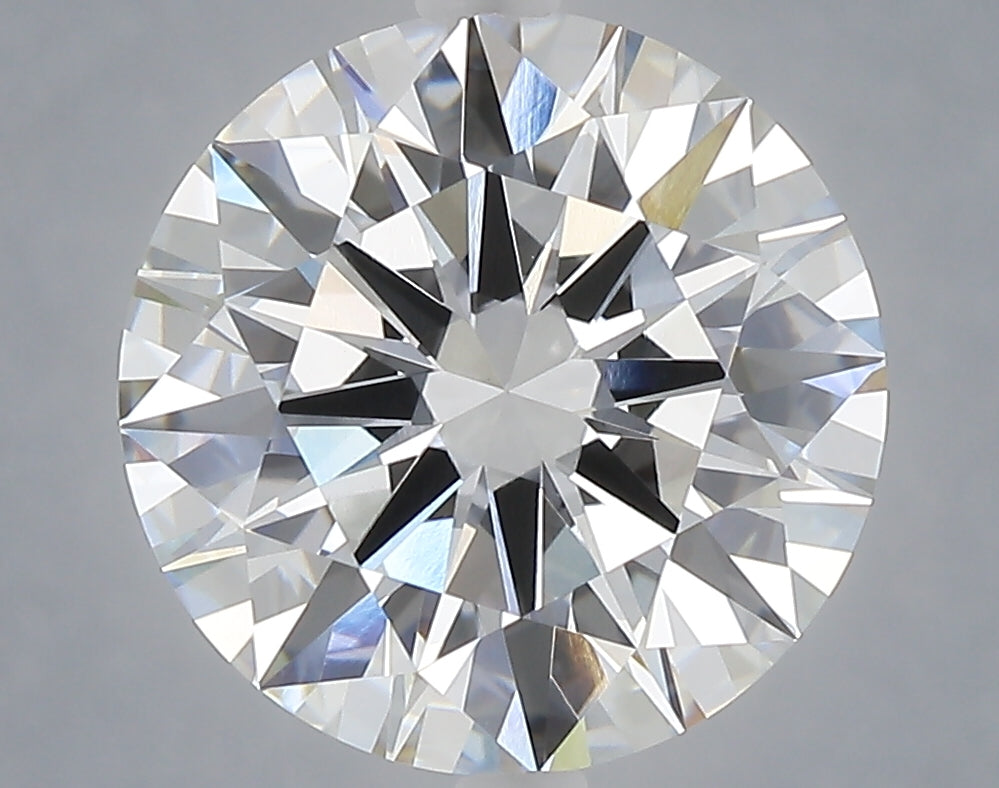 5.02 carat round lab grown diamond F color VVS2 clarity