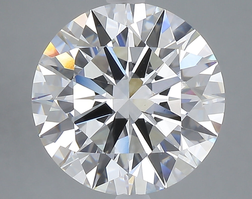 5.02 carat round lab grown diamond F color VS1 clarity