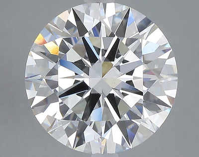 5.02 carat round lab grown diamond F color VS1 clarity