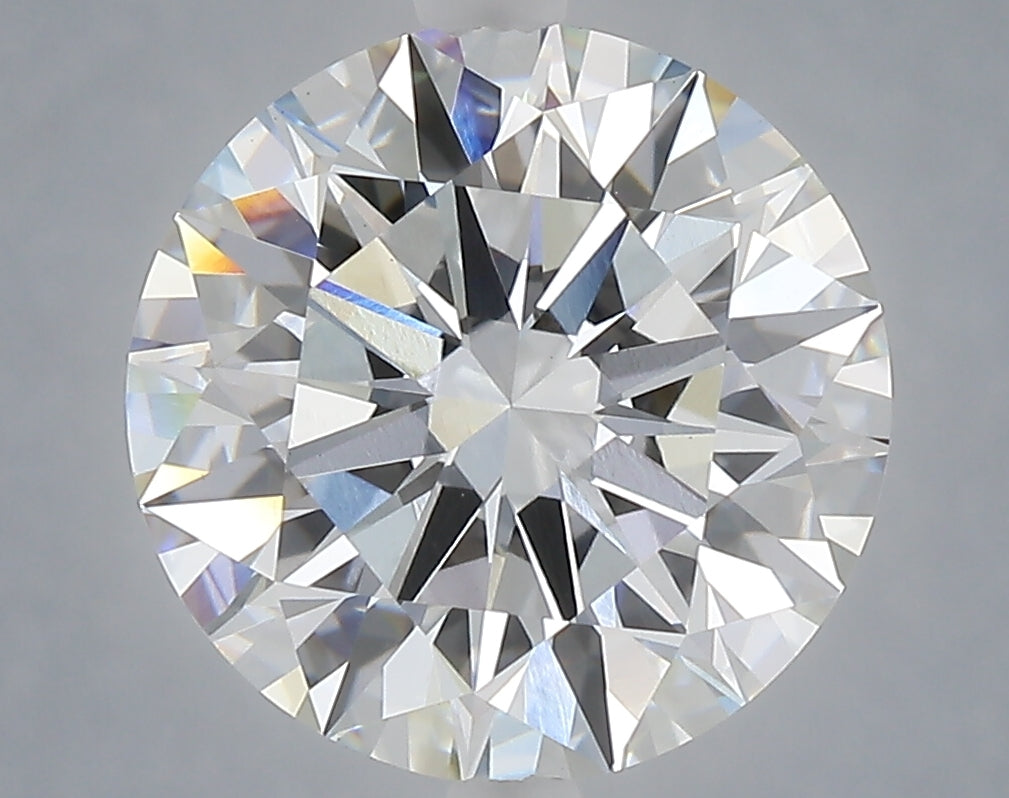 5.03 carat round lab grown diamond E color VVS2 clarity