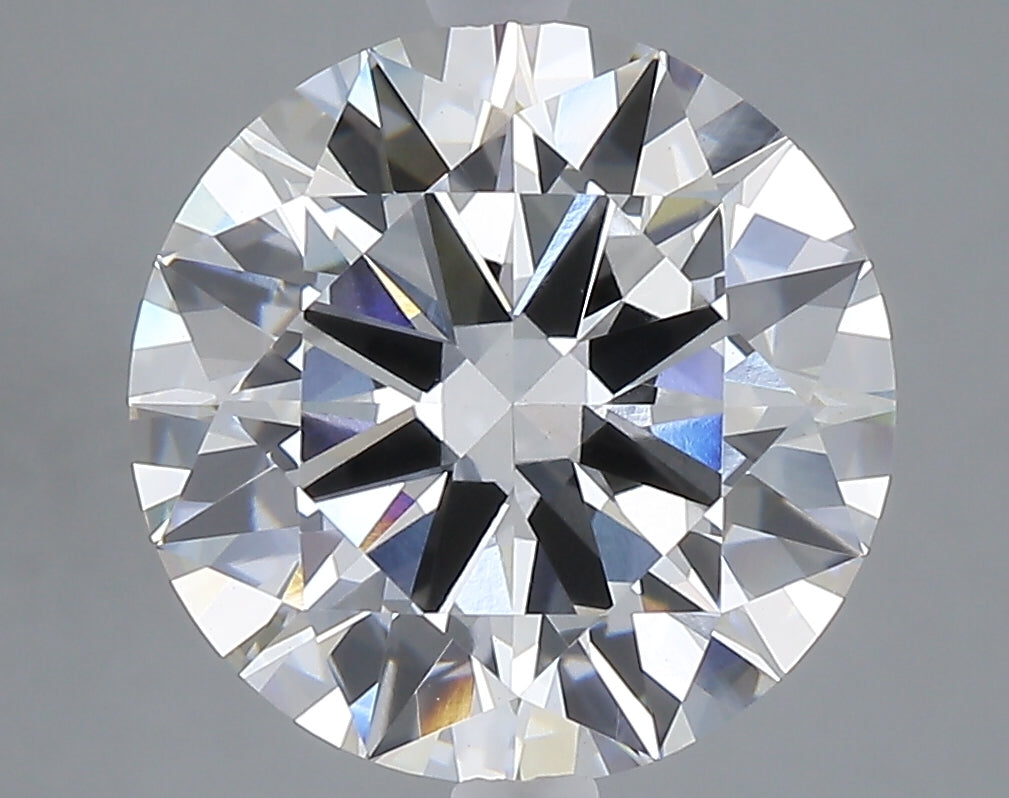 5.01 carat round lab grown diamond F color VVS2 clarity