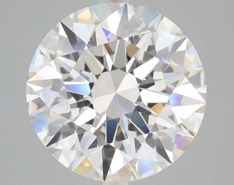 5.04 carat round lab grown diamond E color VVS2 clarity