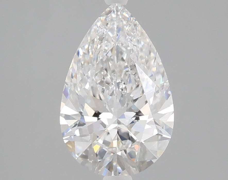 1.59 carat pear lab grown diamond D color VVS2 clarity